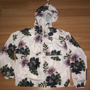 Floral windbreaker